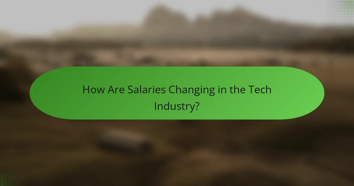 How Are Salaries Changing in the Tech Industry?